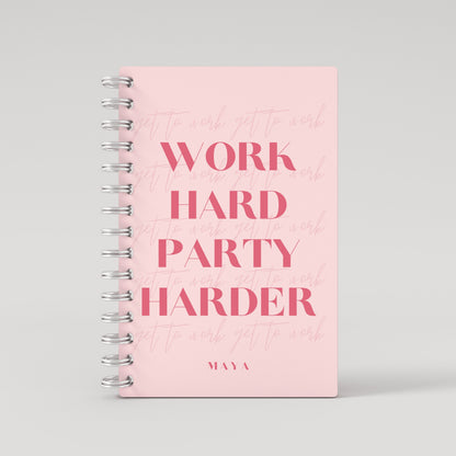 Work Hard Party Harder Student Planner