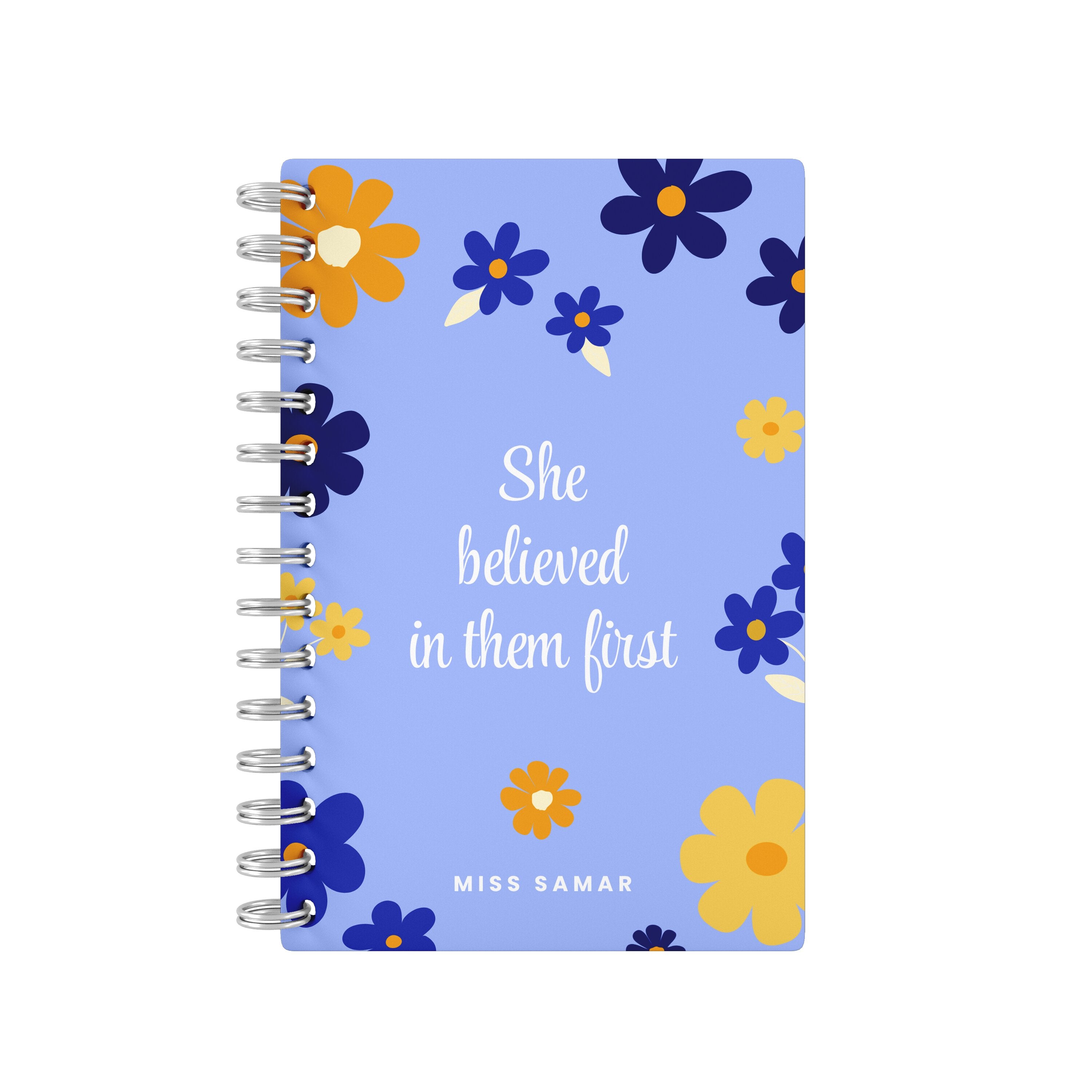She Believed In Them First Blue - Teacher Planner
