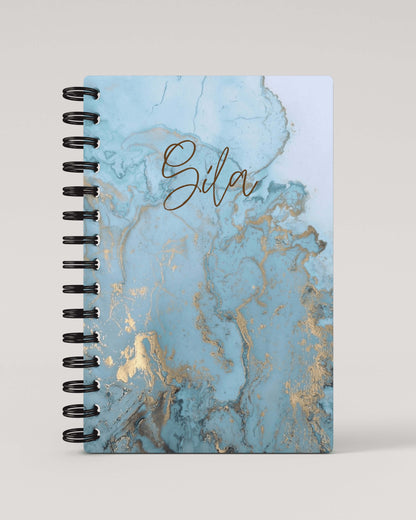 Blue gold marble 2024 Daily Planner