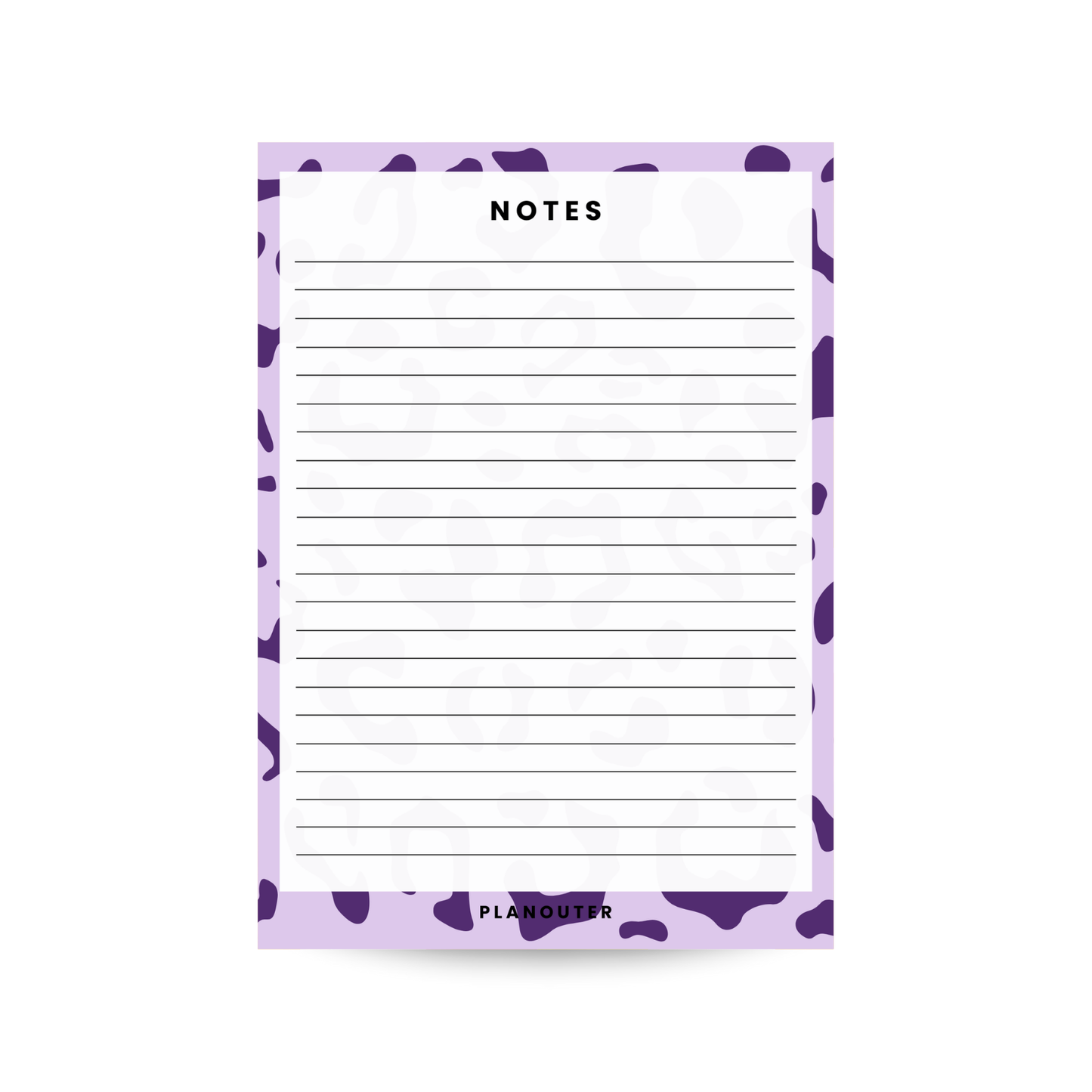 Notes Notepad - Leopard Purple