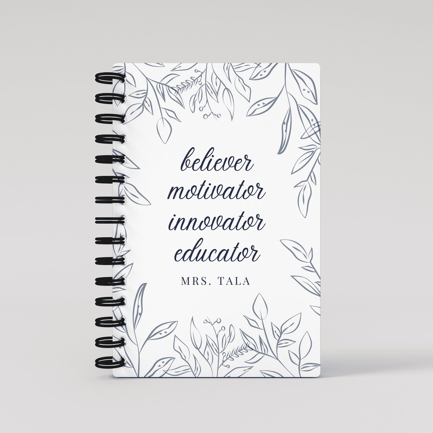 Any Quote Leaves Pink - Teacher Planner