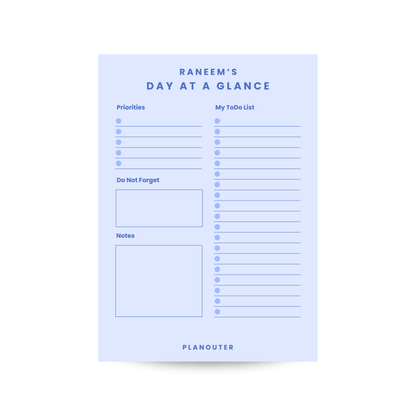 Daily Notepad - Blue