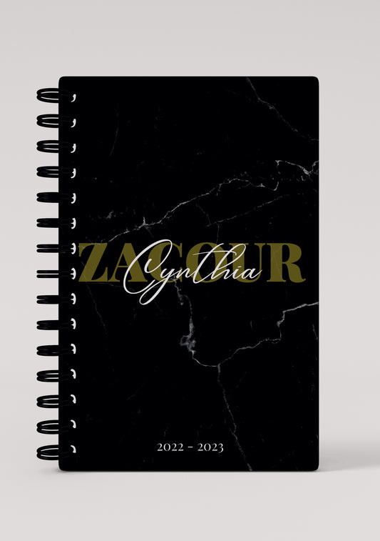 Black Marble Profession 2024 Daily Planner