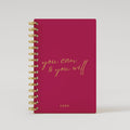 Leather You Can & You Will Lined Notebook