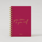 Leather You Can & You Will Lined Notebook