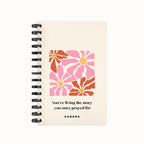 Organic Flowers 2026 Desk Planner - Pink