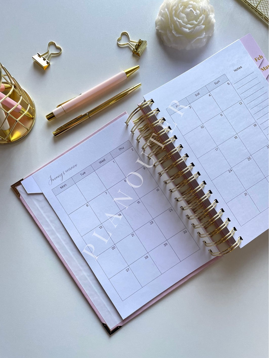 2026 Bloom Foil Daily Planner