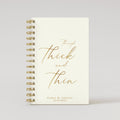 Thick & Thin - Beige - Gold Foil Wedding Planner