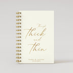 Thick & Thin - Beige - Gold Foil Wedding Planner