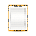 Deadlines Notepad - Leopard Orange
