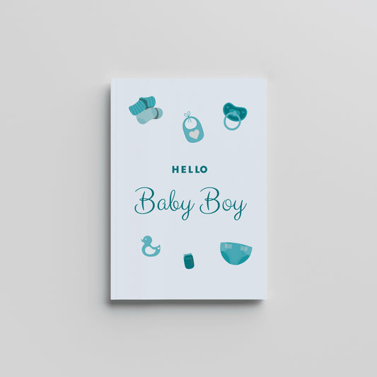 Hello Baby Boy - Milestones Book