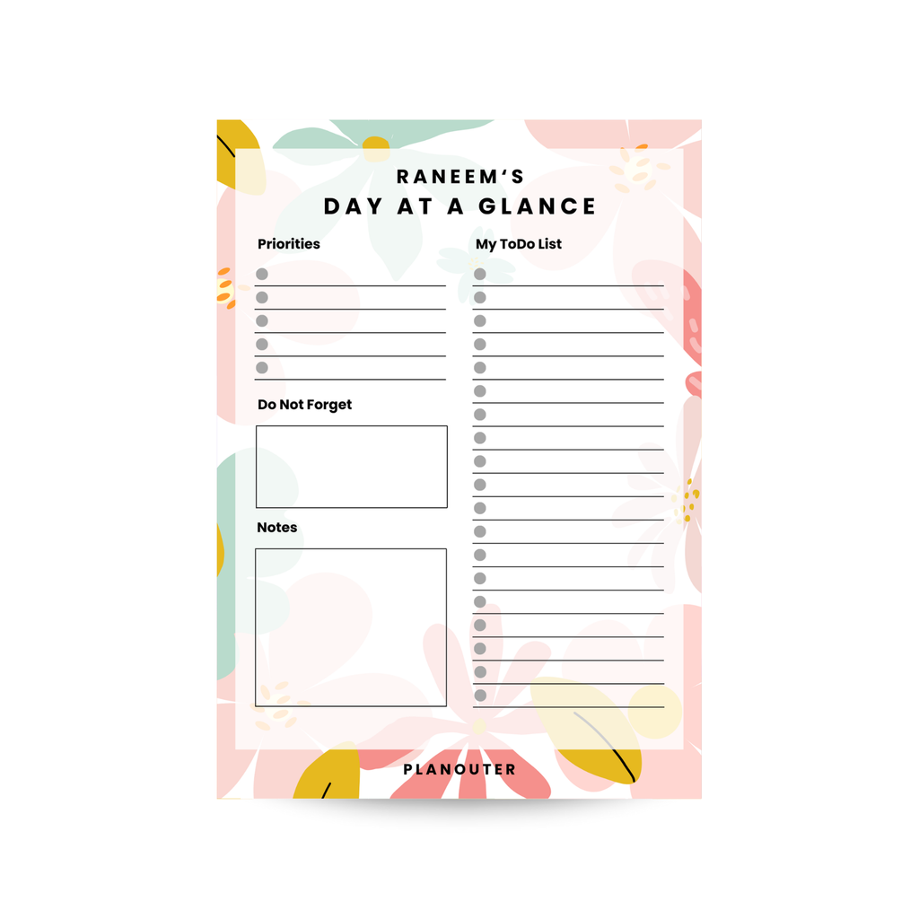Daily Notepad - Spring Bouquet