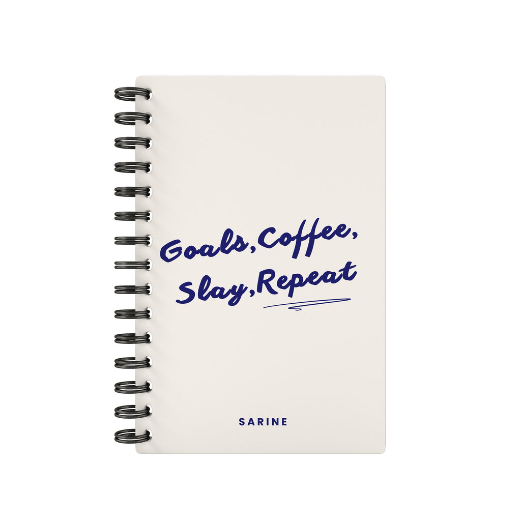 Goals, Coffee, Slay, Repeat 2026 Desk Planner
