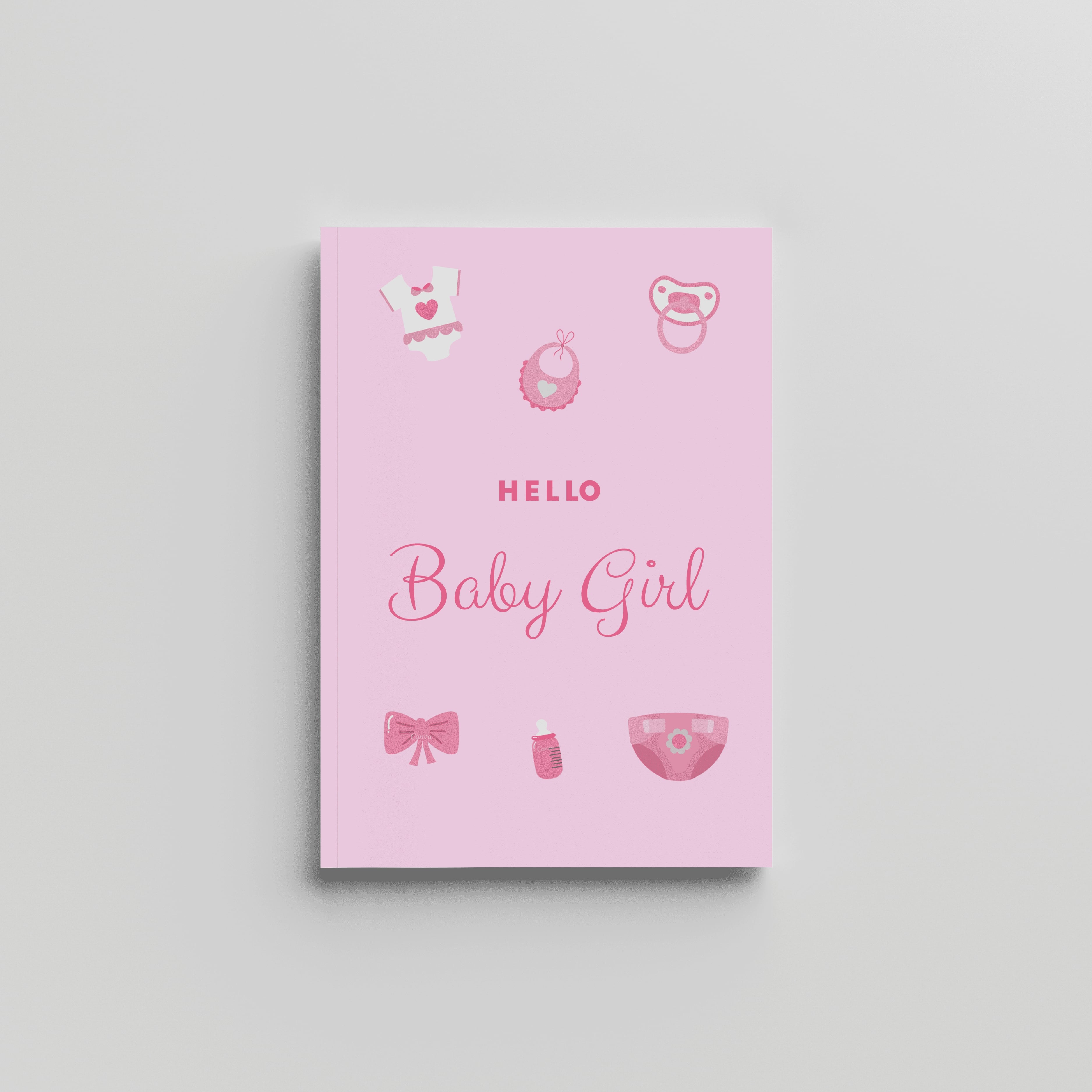 Hello Baby Girl - Milestones Book