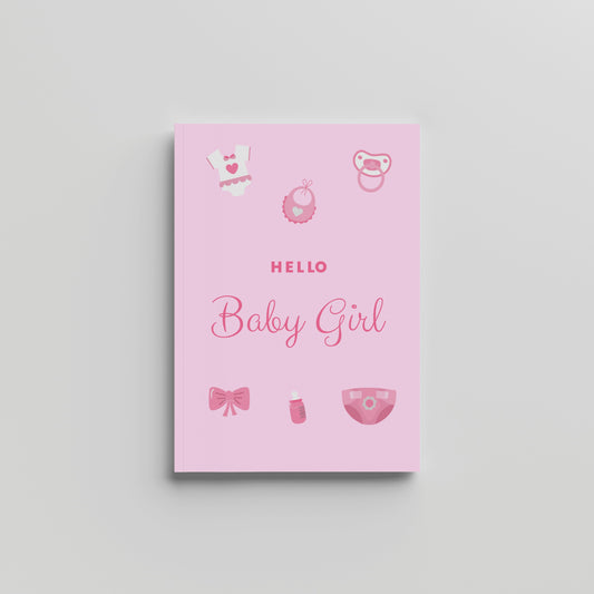 Hello Baby Girl - Milestones Book