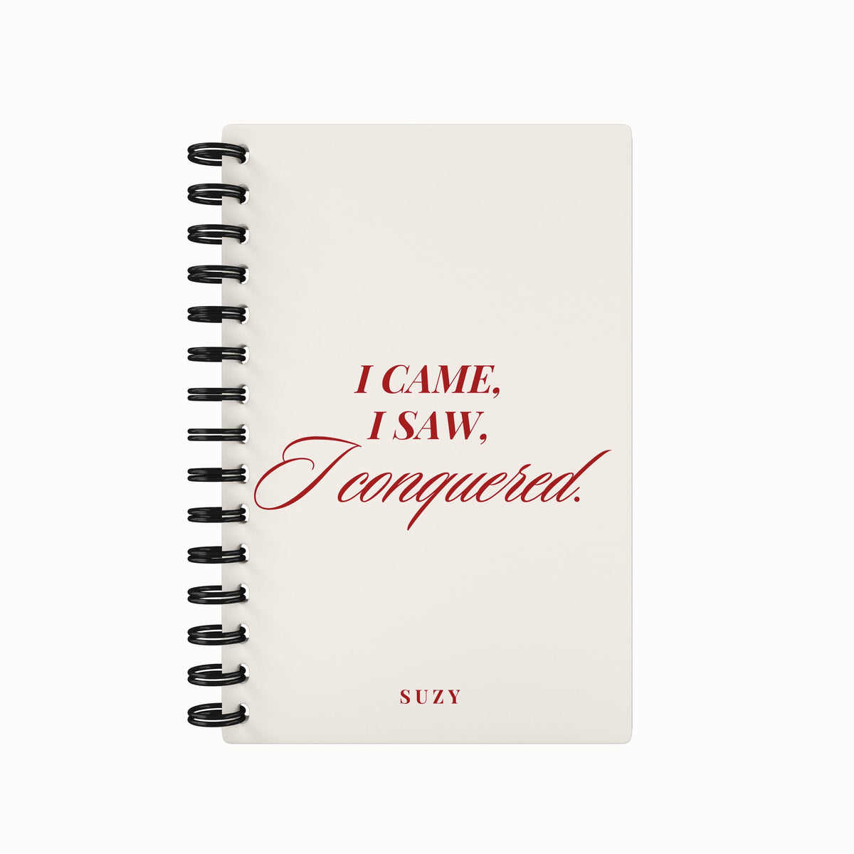 I Conquered Lined Notebook