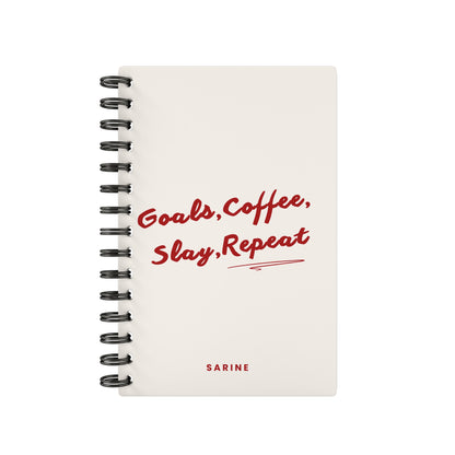 Goals, Coffe, Slay, Repeat 2026 Weekly Planner