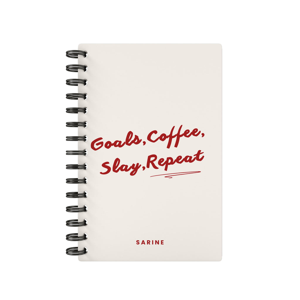 Goals, Coffee, Slay, Repeat 2026 Desk Planner