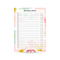 Deadlines Notepad - Spring Bouquet