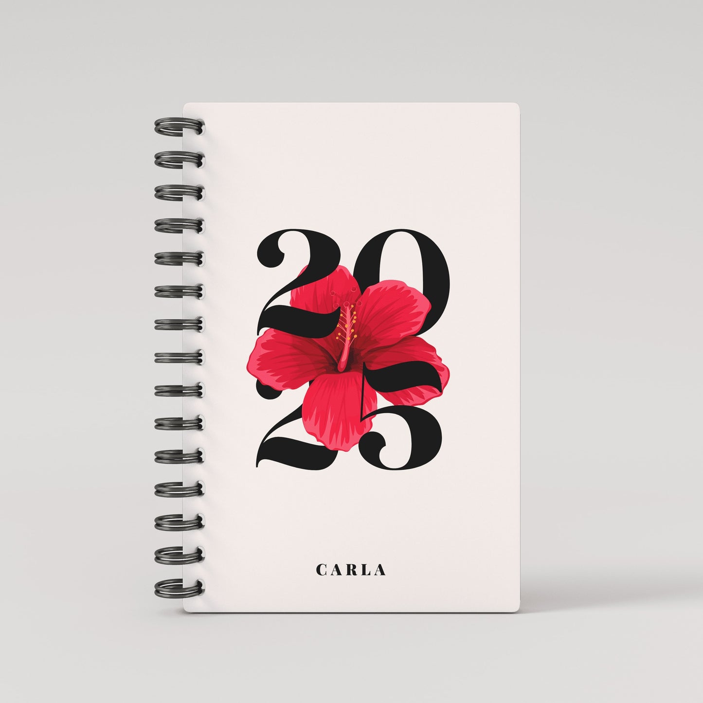 Blooming Red Lined Notebook