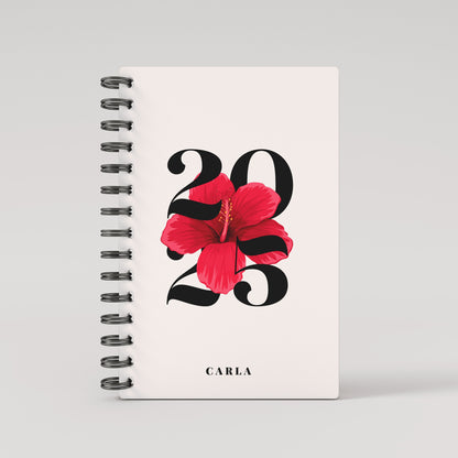 Blooming Red Lined Notebook