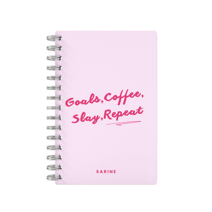 Goals, Coffe, Slay, Repeat 2026 Weekly Planner