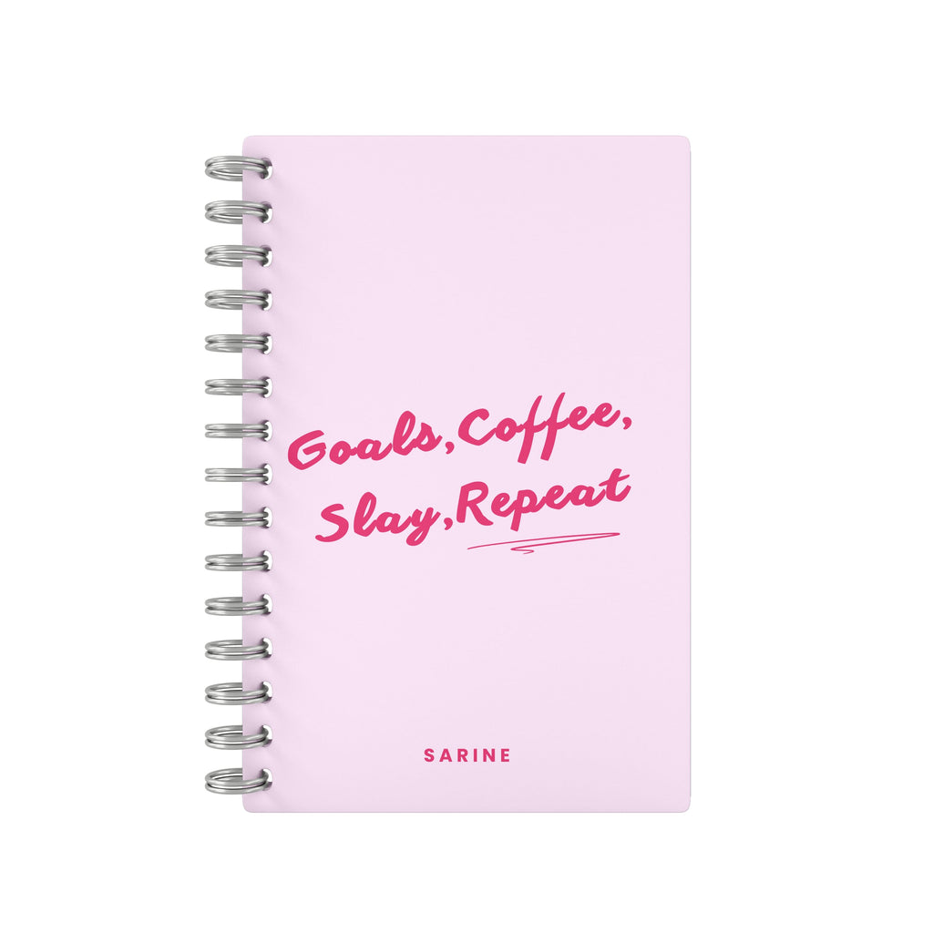 Goals, Coffee, Slay, Repeat 2026 Desk Planner