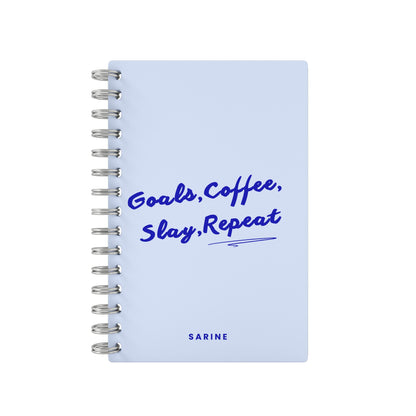 Goals, Coffe, Slay, Repeat 2026 Weekly Planner