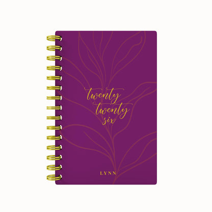 Blooming 2026 Foil Lined Notebook