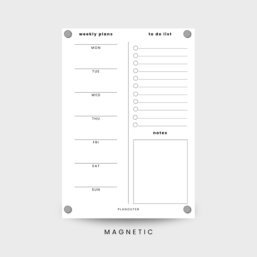 Details Weekly Planner - Acrylic Board