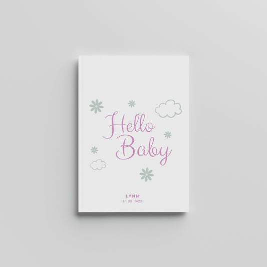Hello Baby Pink - Milestones Book