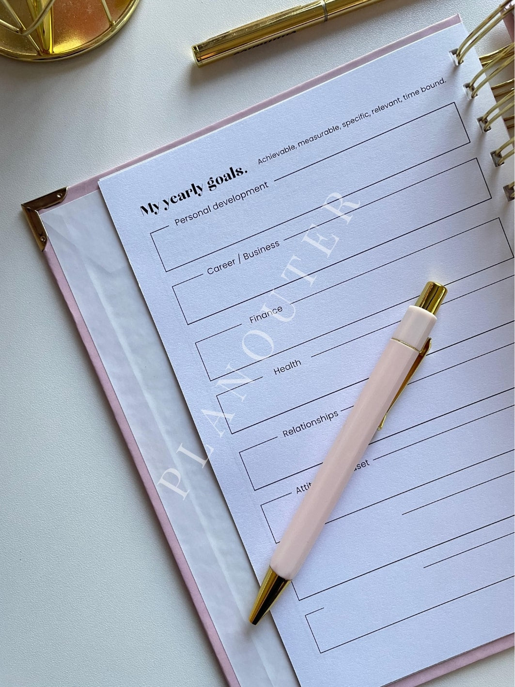 2026 Bloom Foil Daily Planner