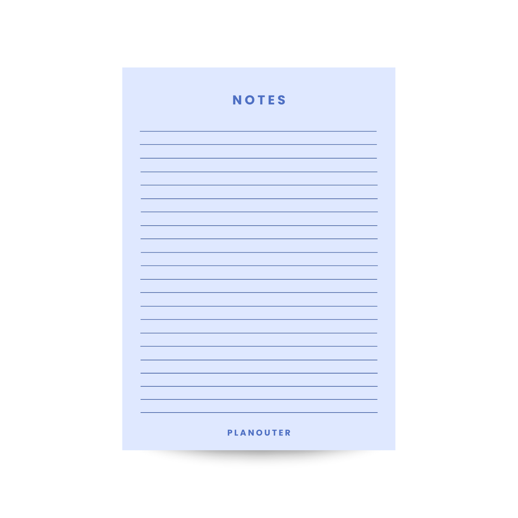 Notes Notepad - Blue