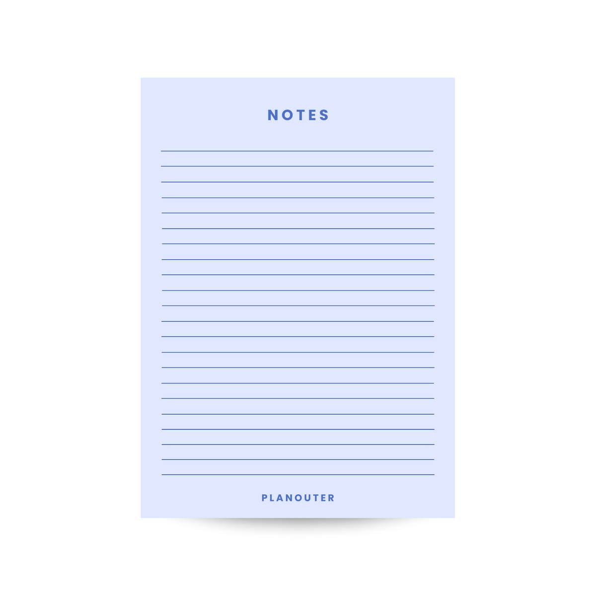 Notes Notepad - Blue