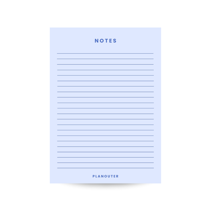 Notes Notepad - Blue