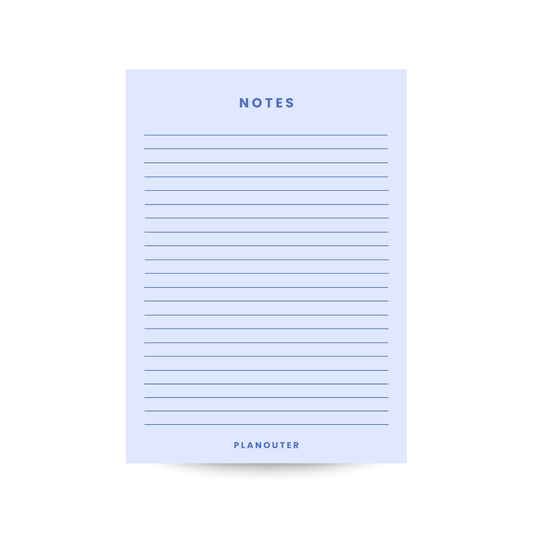 Notes Notepad - Blue