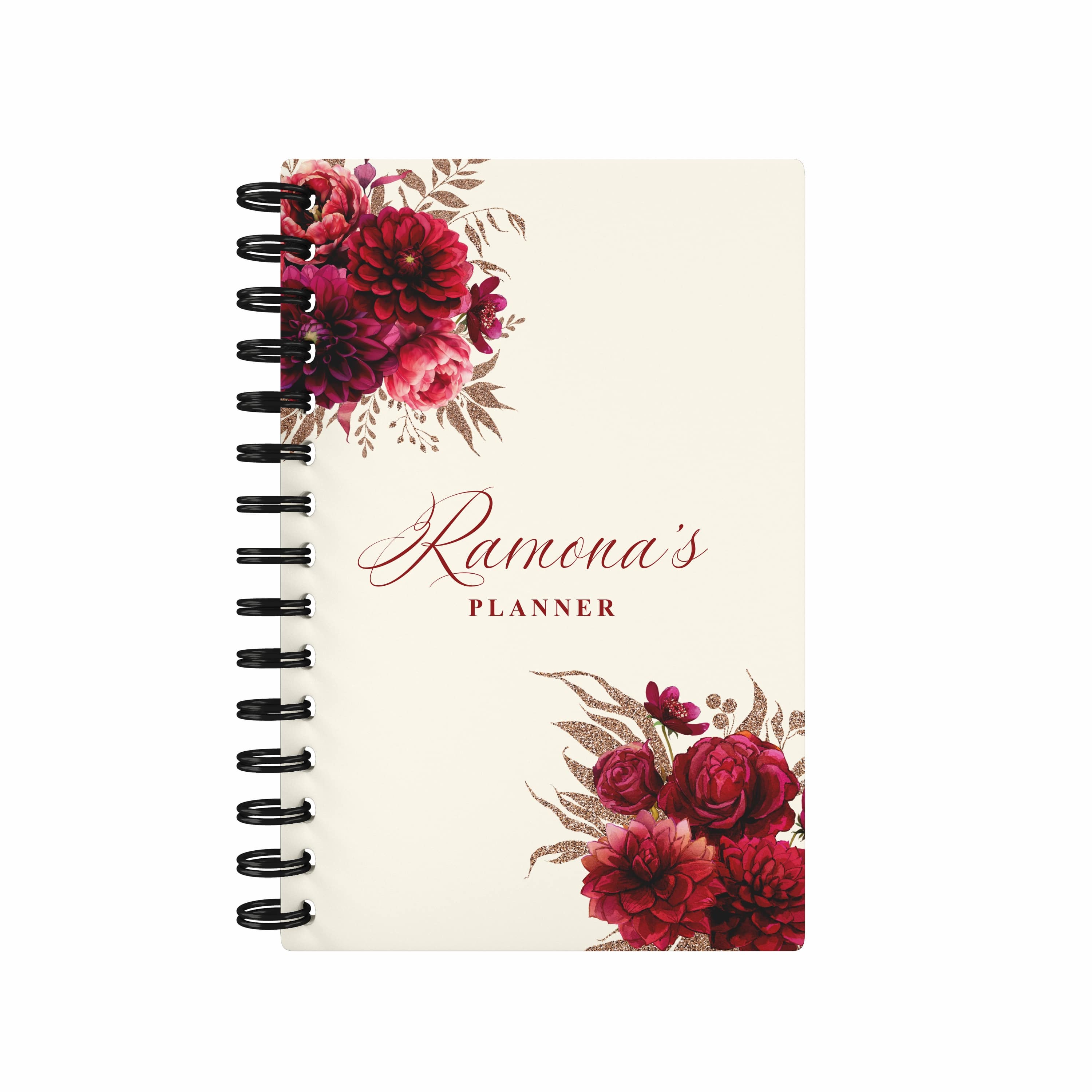 Bouquet 2026 Desk Planner - Red