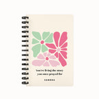 Organic Flowers 2026 Weekly Planner - Green Pink
