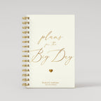 Plans for the Big Day - Beige - Gold Foil Wedding Planner