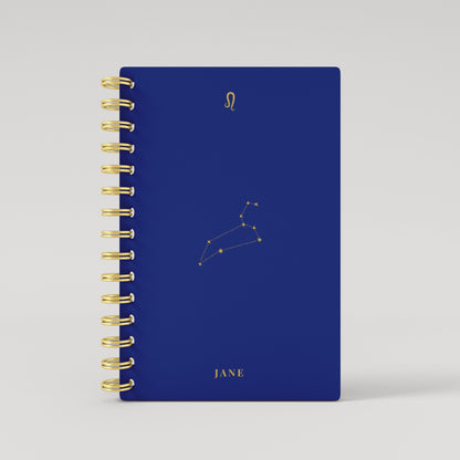 Gold Foil Constellation Zodiac Sign 2025 Daily Planner