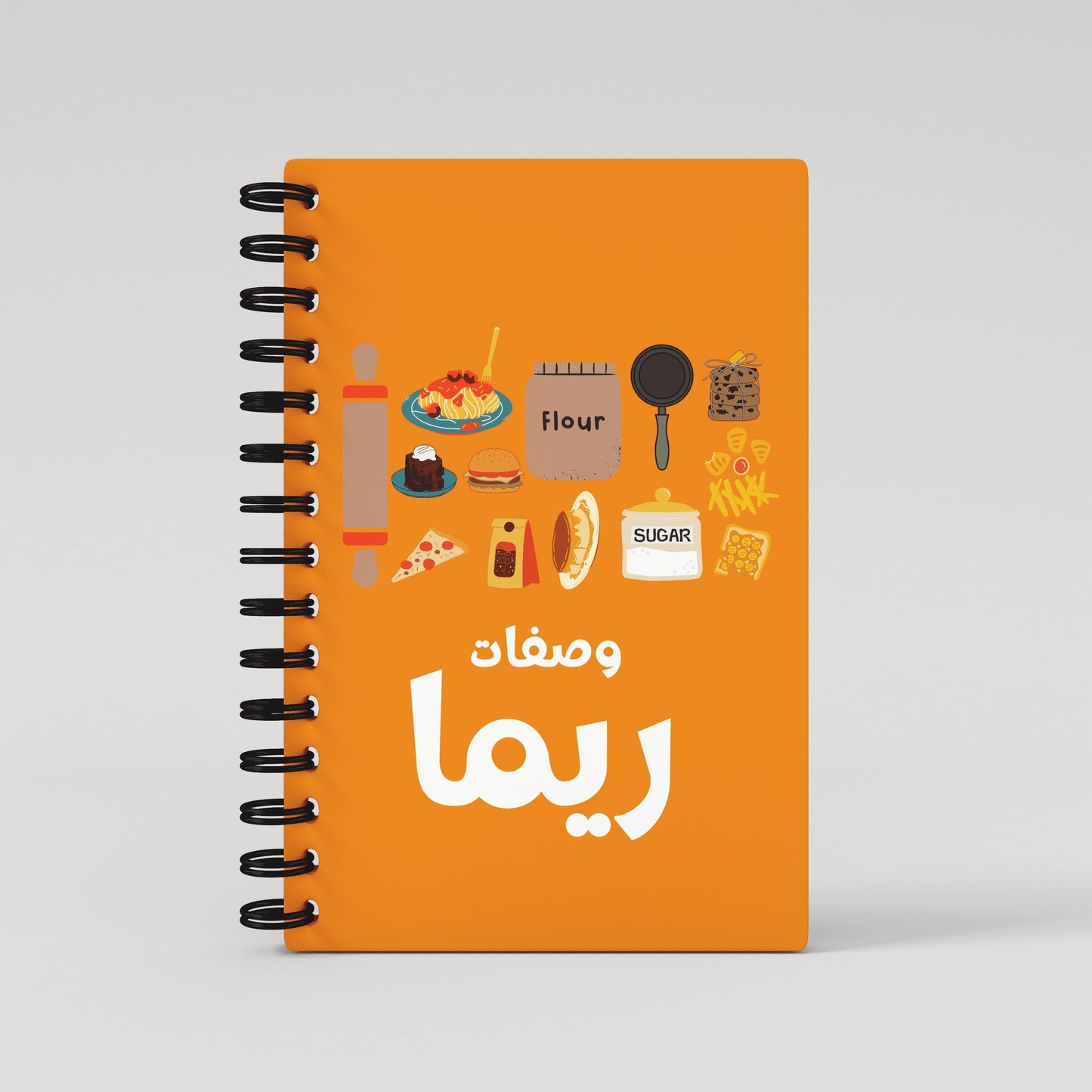 Orange Fun Kitchen Mess Recipe Book - Arabic