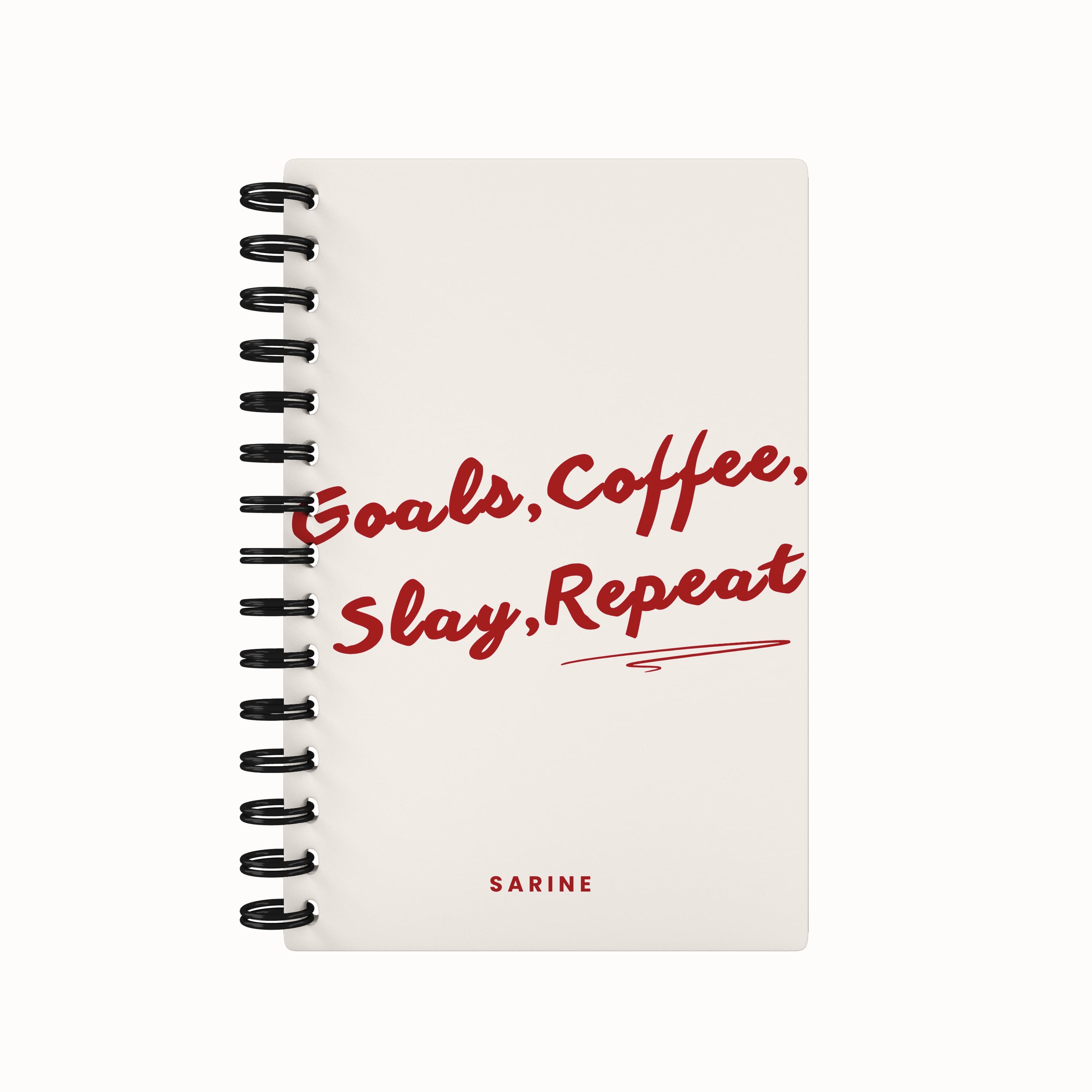 Goals, Coffee, Slay, Repeat Undated Daily Planner