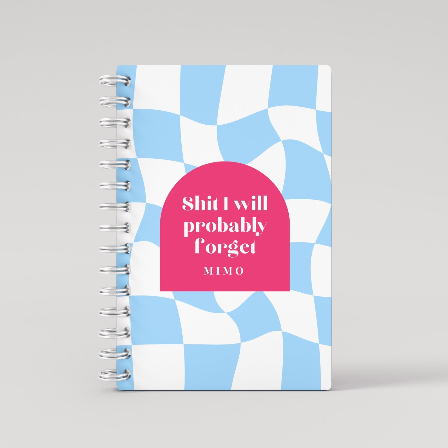 Checkered Blue 2025 Weekly Planner