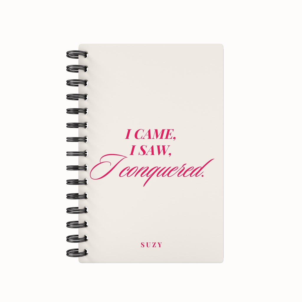 I Conquered Lined Notebook