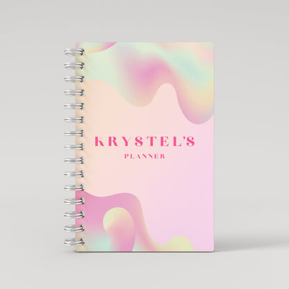 Pink Fluid Gradiant Student Planner