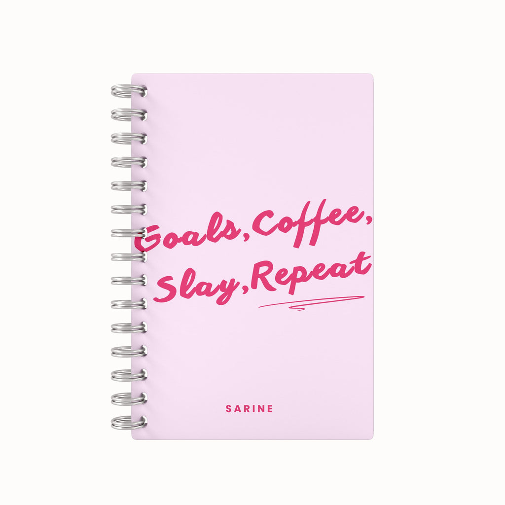 Goals, Coffee, Slay, Repeat 2026 Weekly Agenda