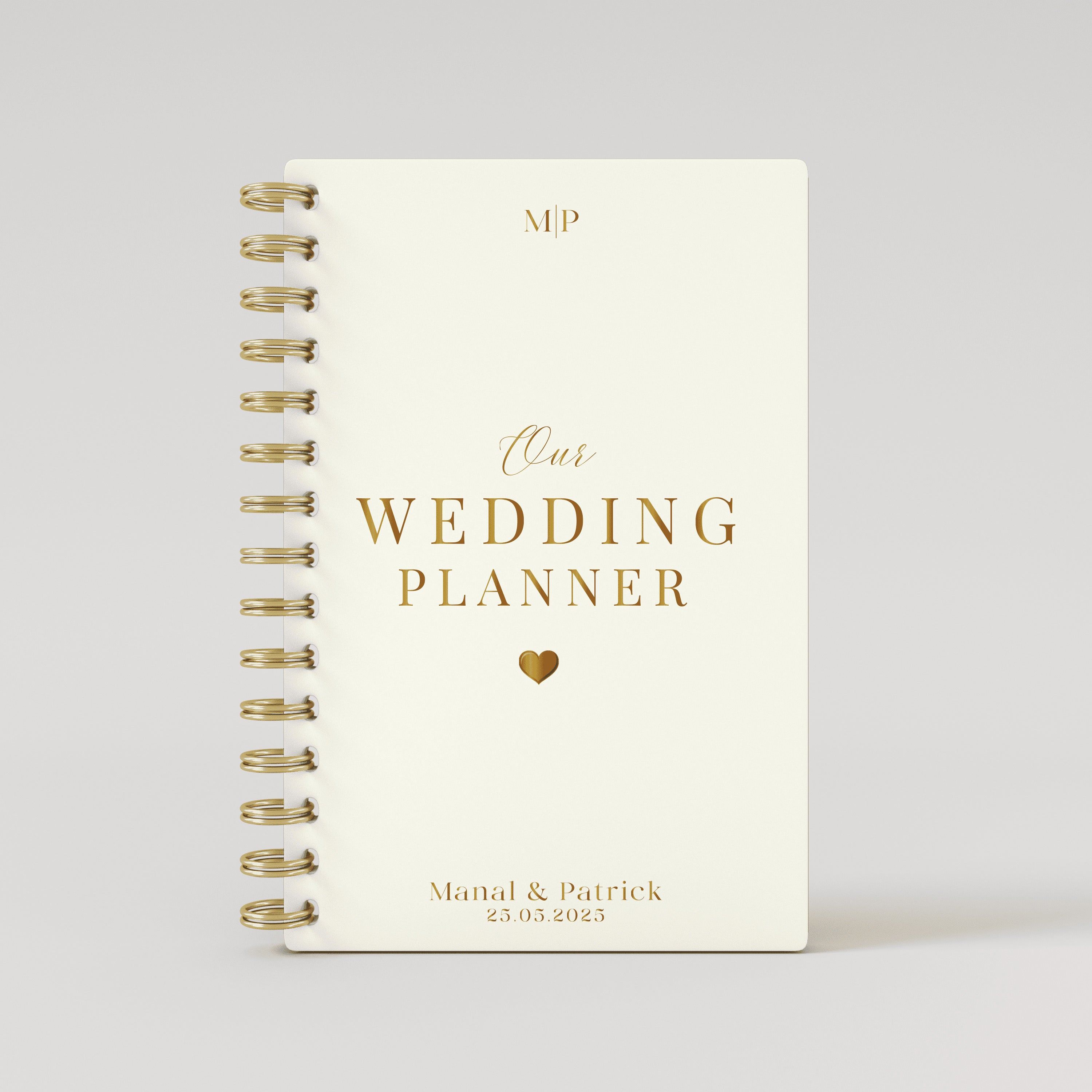 Our Wedding Planner - Beige - Gold Foil Wedding Planner