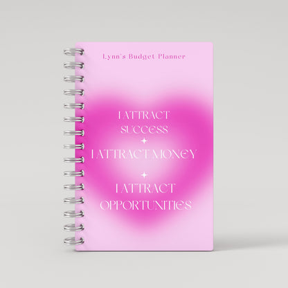 I Attract Money Budget Planner - Pink