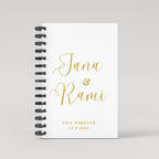 Names Gold Foil Wedding Planner
