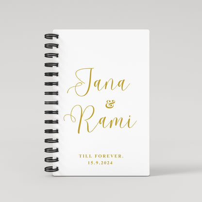 Names Gold Foil Wedding Planner